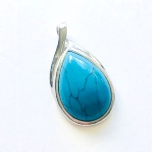 Lia Sophia Genuine Turquoise Pendant